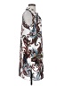Context 100% Polyester Print Gray Casual Dress Size S - photo 4