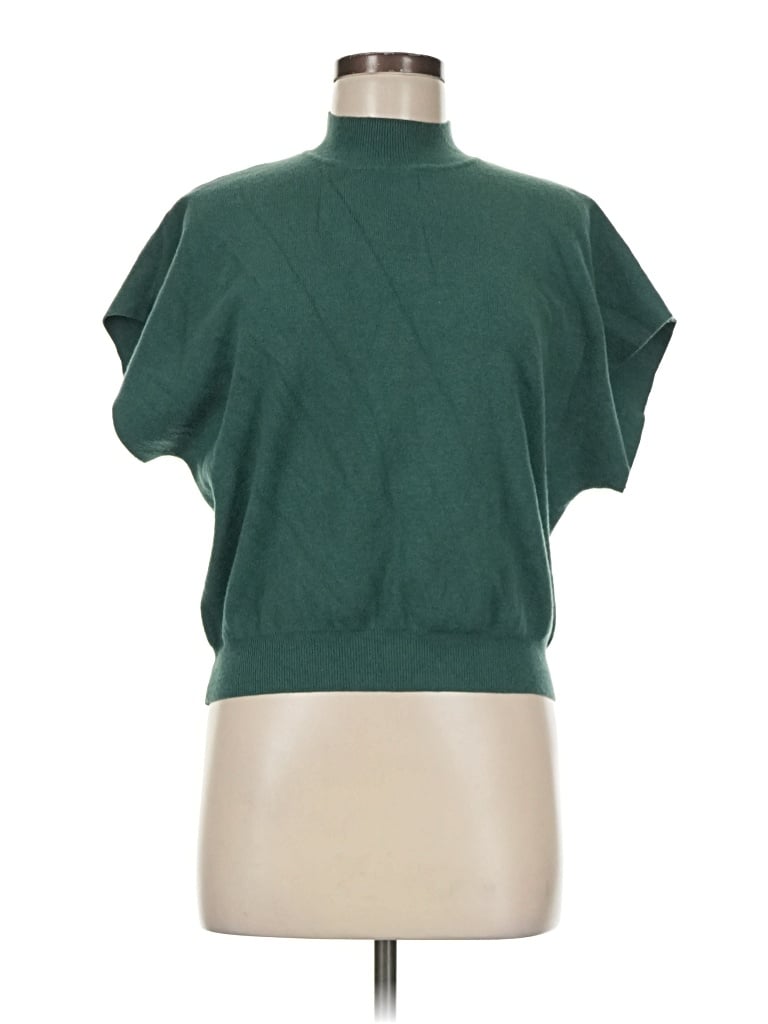 Pre-owned Eesome Short Sleeve Turtleneck In Green