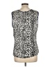 Kasper 100% Polyester Ivory Sleeveless Blouse Size L - photo 2