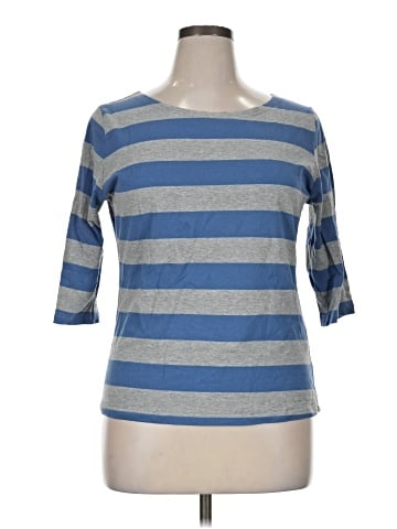 Allegra K 3/4 Sleeve T-Shirt (view 1)