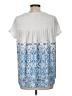 Chico's 100% Polyester White Short Sleeve Top Size Med (1) - photo 2