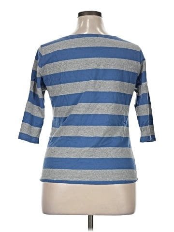 Allegra K 3/4 Sleeve T-Shirt (view 2)