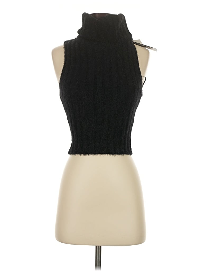 Pre-owned Papermoon Sweater Vest In Black