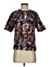 Intermix 100% Rayon Black Short Sleeve Blouse Size S - photo 1
