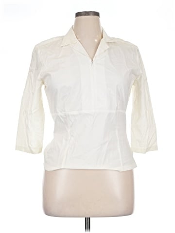 Classiques Entier 3/4 Sleeve Button-Down Shirt (view 1)