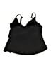 Aqua Green Black Swimsuit Top Size L - photo 2