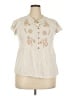 Cato Ivory Short Sleeve Blouse Size 22 - photo 1