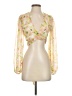 Lulus 100% Polyester Yellow Long Sleeve Blouse Size XS - photo 1