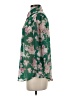 Shein Floral Green 3/4 Sleeve Blouse Size 2 - photo 5