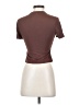 Shein Brown Short Sleeve Turtleneck Size S - photo 2