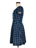 Maison Jules Argyle Blue Casual Dress Size XS - photo 5