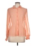 Blu Pepper 100% Polyester Orange Long Sleeve Blouse Size L - photo 1
