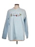 Croft & Barrow 100% Polyester Hearts Blue Sweatshirt Size L - photo 1