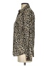 J.Crew Animal Print Brown Long Sleeve Blouse Size 2 - photo 5