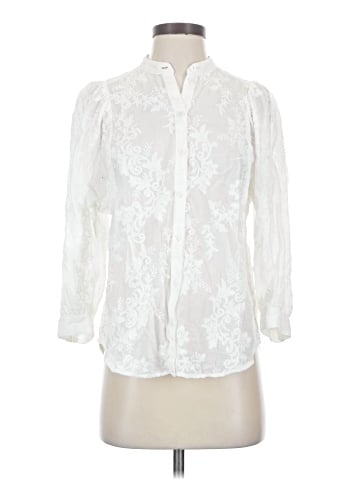 Pilcro by Anthropologie 3/4 Sleeve Blouse (view 1)