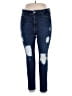 Good American Hearts Blue Jeans Size 16 - photo 1