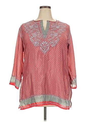 Gretchen Scott Designs 3/4 Sleeve Blouse (view 1)
