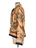 Dana Buchman 100% Silk Print Tan Blouse Size 12 Petite - photo 5