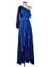 Mac Duggal 100% Polyester Blue Cocktail Dress Size 4 - photo 1