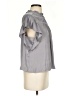 Joie 100% Polyester Gray Purple Short Sleeve Blouse Size XS - photo 4