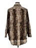 W118 by Walter Baker 100% Polyester Animal Print Brown Long Sleeve Blouse Size 1X - photo 2