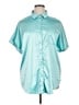 Jess Lea Teal Short Sleeve Blouse Size XL - photo 1