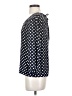 J.Crew 100% Silk Polka Dots Blue 3/4 Sleeve Silk Top Size 0 - photo 5