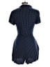 American Eagle Outfitters 100% Viscose Polka Dots Blue Romper Size L - photo 2