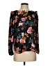 Ann Taylor LOFT 100% Polyester Floral Black Long Sleeve Blouse Size S (petite) - photo 1