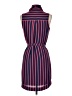 Express Outlet 100% Polyester Stripes Blue Casual Dress Size XS - photo 2