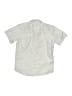 CRAFT + FLOW 100% Polyester Polka Dots Silver Short Sleeve Button-Down Shirt Size 8 - photo 2