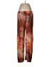 MOTF 100% Polyester Print Orange Casual Pants Size XS - photo 1