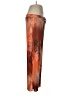 MOTF 100% Polyester Print Orange Casual Pants Size XS - photo 4