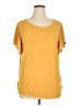 Max Studio Yellow Short Sleeve T-Shirt Size XL - photo 1