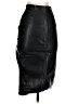 Superdown 100% Polyester Black Faux Leather Skirt Size XXS - photo 2