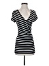 Ann Taylor Stripes Black Short Sleeve Top Size XS - photo 1