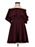 Windsor Solid Burgundy Cocktail Dress Size S - photo 1