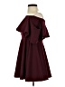 Windsor Solid Burgundy Cocktail Dress Size S - photo 5