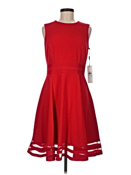 calvin klein illusion trim fit & flare dress Juliet JT947L Short Cocktail Beaded Homecoming Fitted Dress main image 1