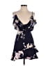 Majorelle 100% Polyester Floral Blue Cocktail Dress Size XXS - photo 1