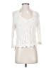 Moth Ivory White 3/4 Sleeve Top Size S - photo 1