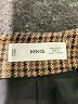 MNG Houndstooth Brown Formal Skirt Size L - photo 4