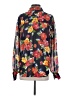 Liz Claiborne Collection 100% Polyester Floral Blue Long Sleeve Blouse Size 4 - photo 2