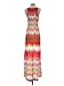 Sanctuary 100% Polyester Chevron-herringbone Red Burgundy Casual Dress Size S (estimated) - photo 2
