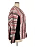 Chico's Aztec Or Tribal Print Chevron-herringbone Graphic Stripes Tweed Red Jacket Size XXL (4) - photo 4