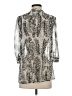 Joie 100% Silk Silver 3/4 Sleeve Silk Top Size XS - photo 2