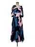 MARYLING 100% Polyester Graphic Blue Cocktail Dress Size EU (FR) 38 / US 6 - photo 1