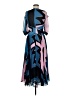 MARYLING 100% Polyester Graphic Blue Cocktail Dress Size EU (FR) 38 / US 6 - photo 2