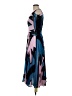 MARYLING 100% Polyester Graphic Blue Cocktail Dress Size EU (FR) 38 / US 6 - photo 5