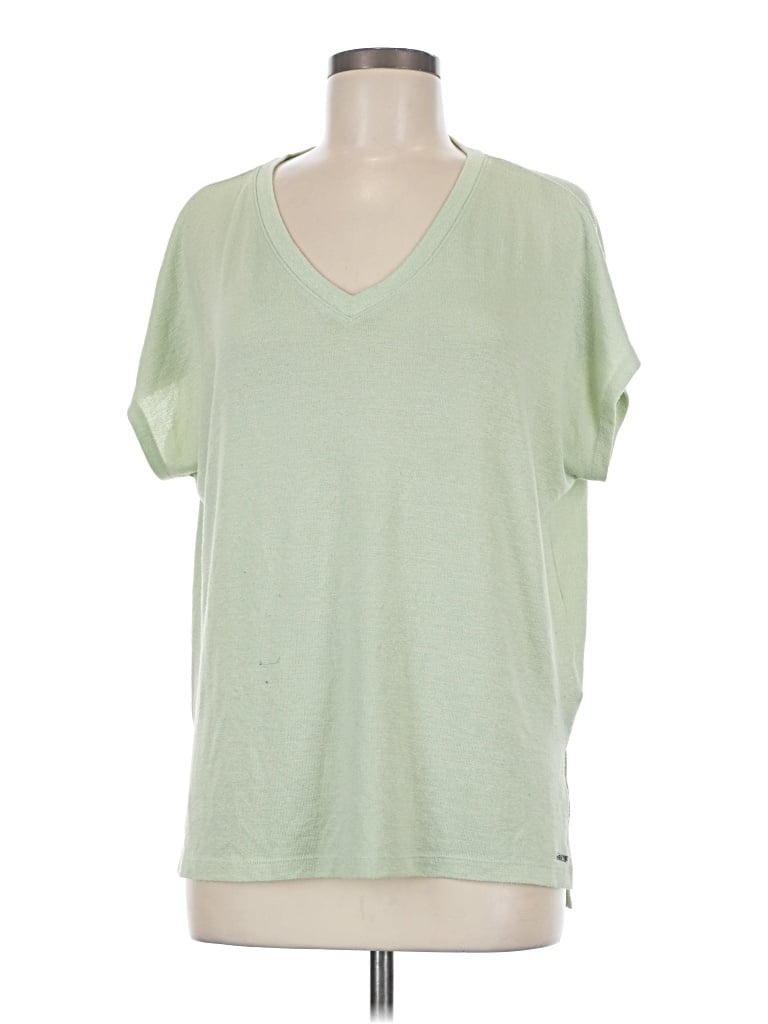 Pre-owned Orvis Short Sleeve Top Green V-neck Tops